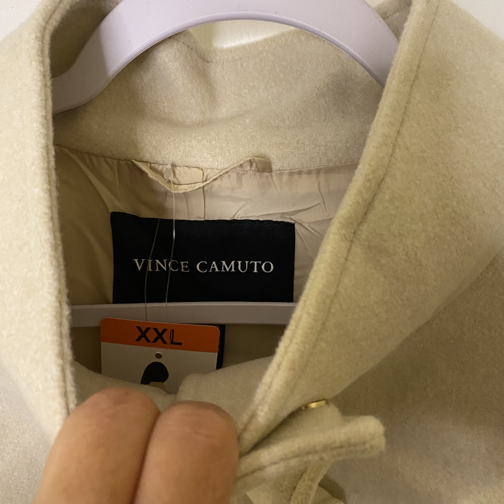 Vince Camuto Women's Faux Wool Jacket In Oatmeal - Picture 8 of 9
